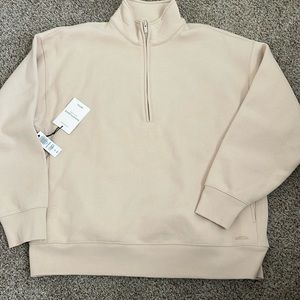 ARITZIA boyfriend quarter zip NWT